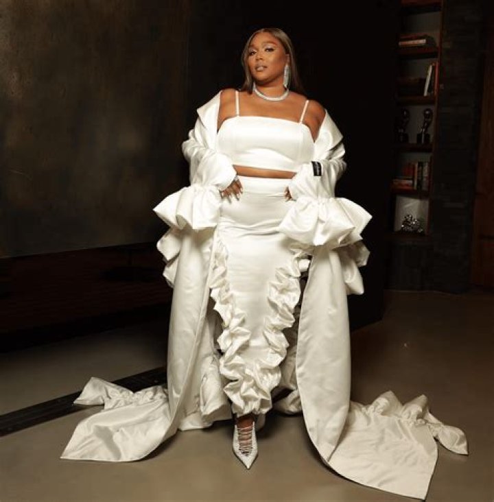 Lizzo was in attendance as she performed in a dazzling fringed blue dress