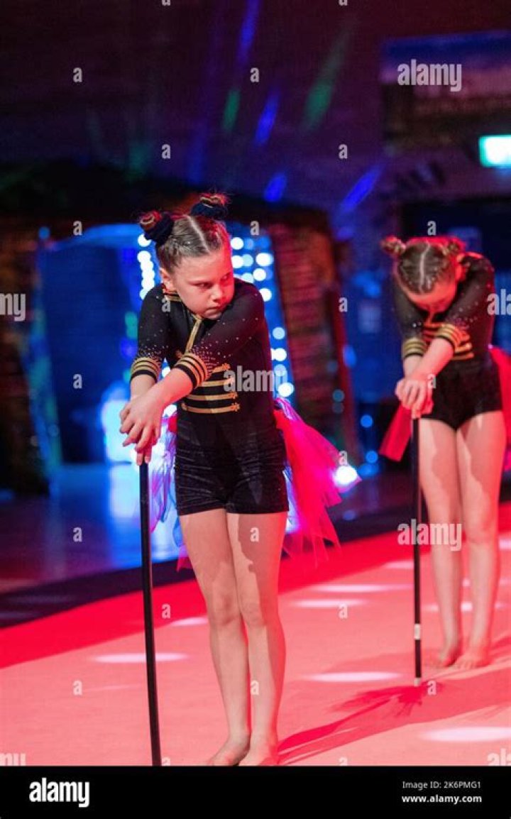  London, pictured doing gymnastics, was a courageous and loving little girl