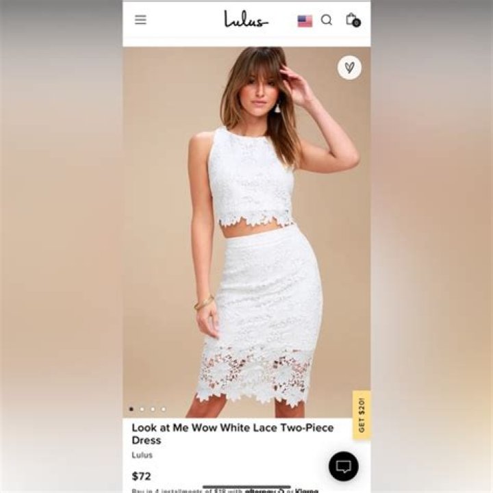 Look at Me Wow White Lace Two-Piece Dress