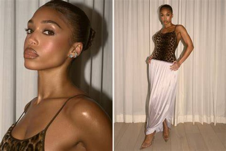 Lori Harvey went braless with tape on her nipples for one event