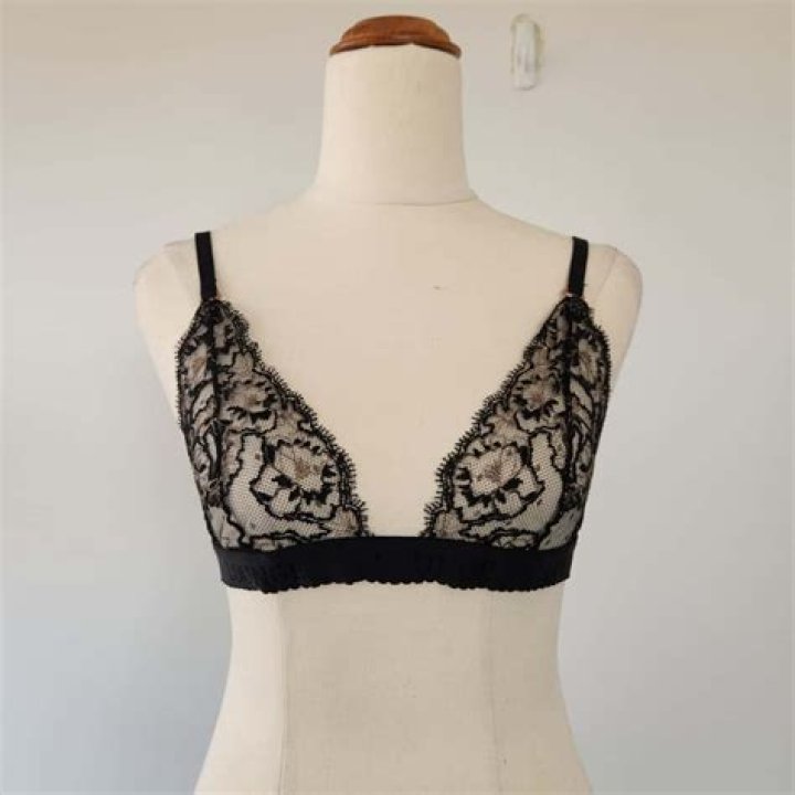 Lounge Embroidered Triangle Bra
