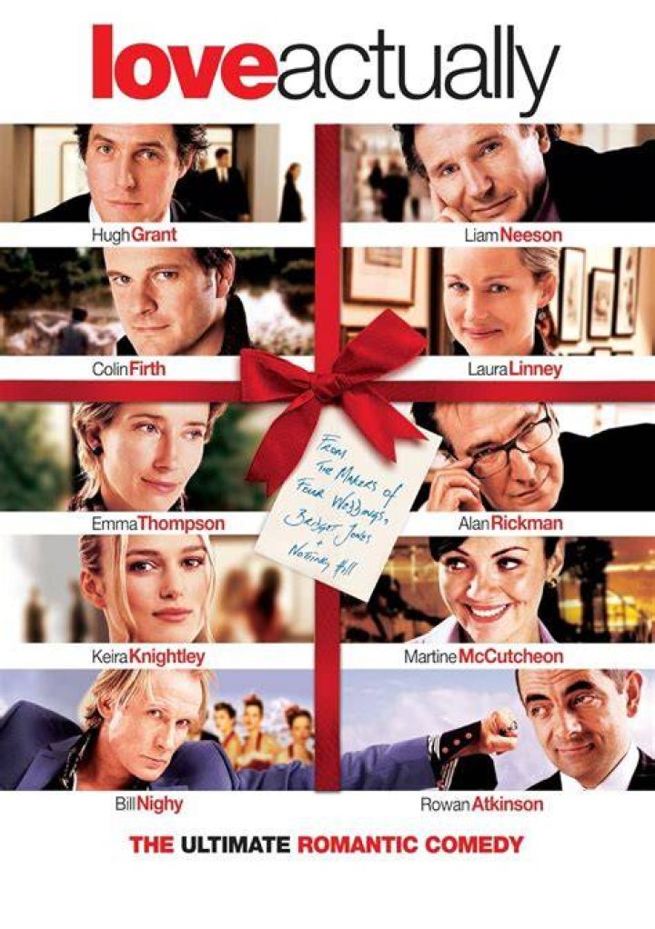 Love Actually features an array of famous faces from Liam Neeson to Rowan Atkinson and Thomas Brodie-Sangster