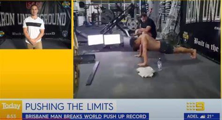 Lucas Helmke had to perform 53 perfect push-ups per minute in order to break the world record for the most push-ups in an hour
