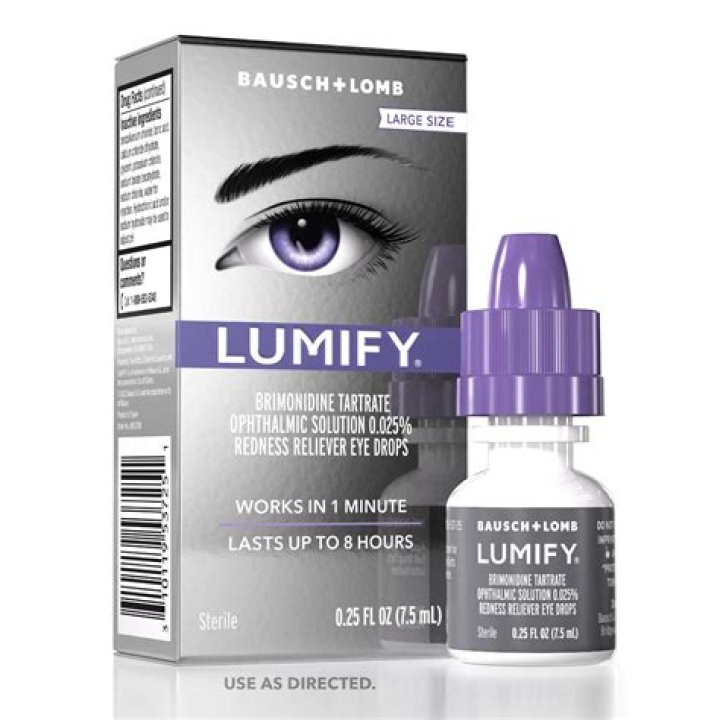 Lumify whitening eye drops