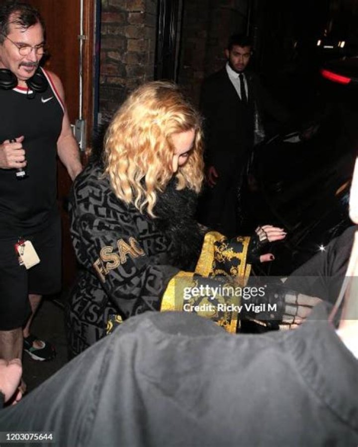  Madonna leaving the London Palladium after an explicit first night for her Madame X stage show