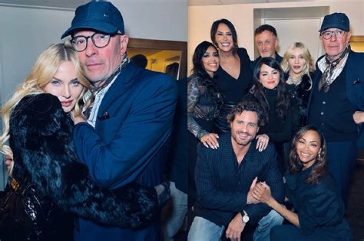 Madonna posed with director Ricardo Gomes and pals Sasha Kasiuha and Nuno Xico