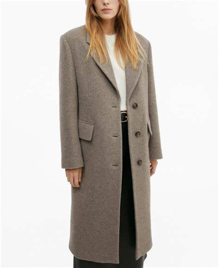 Mango wool overcoat