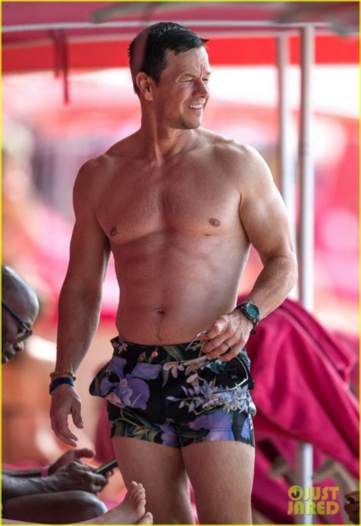 Mark Wahlberg shirtless in Barbados
