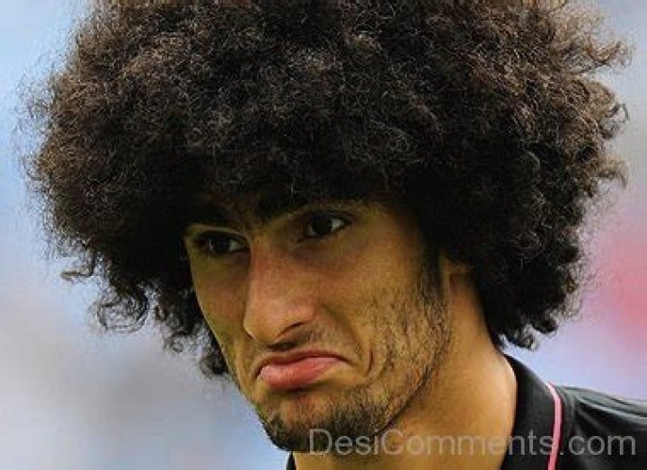 Marouane Fellaini sported an afro when he was at Man Utd