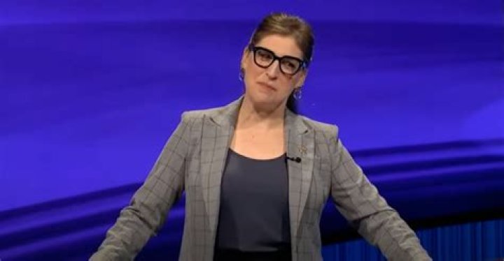 Mayim Bialik presented the below clue for $2000