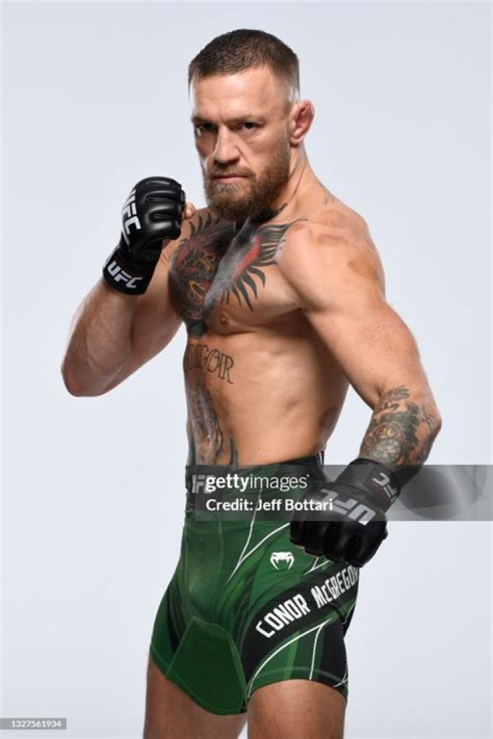 McGregor poses in his Black Forge pub