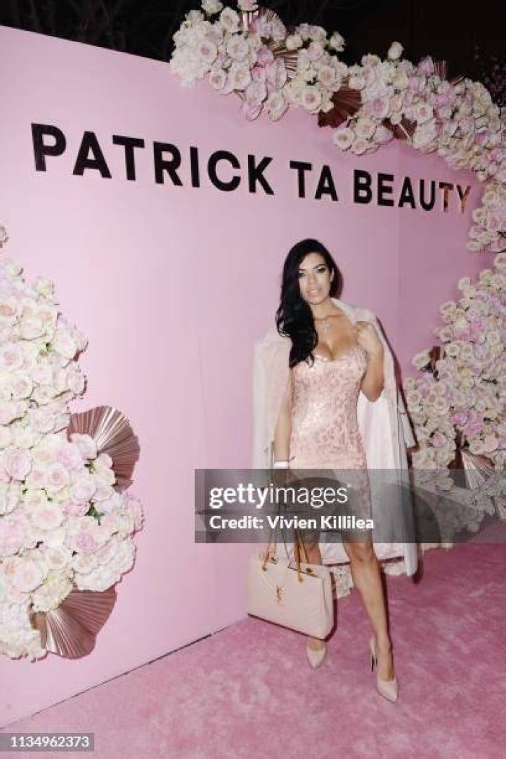 Medeiros attends Patrick Ta Beauty Launch on April 4, 2019 in Los Angeles, California