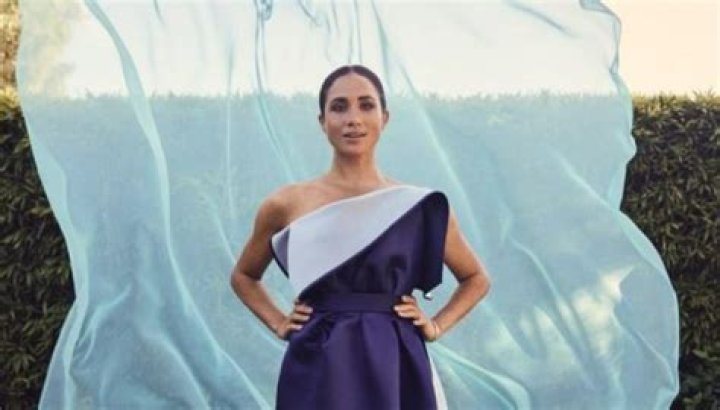 Megan looked stunning as she donned a floor-length, sheer brown dress while walking the red carpet at the prestigious event