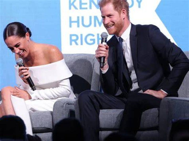 Meghan and Harry spoke at the Spotify event online