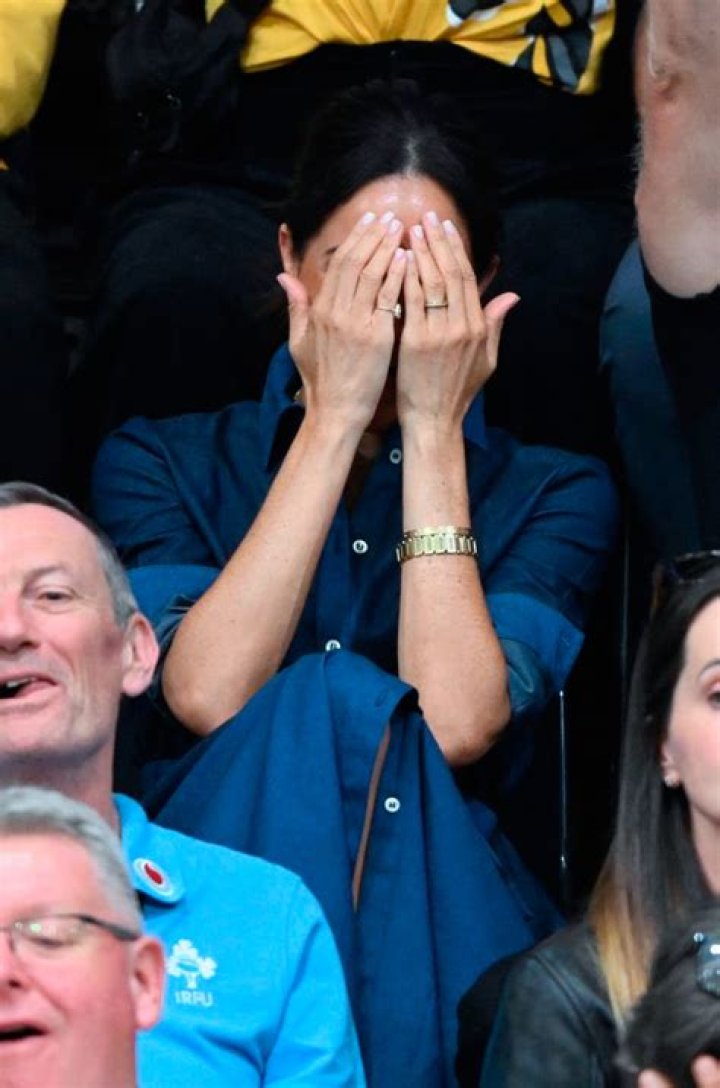 Meghan Markle was seen crying in an emotional moment during the day