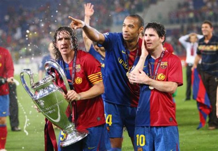 Messi has four Champions League winner's medals to his name, including this one from 2009