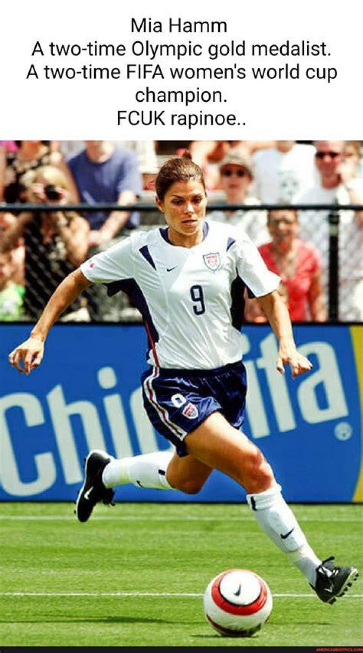 Mia Hamm is a two-time World Cup champion