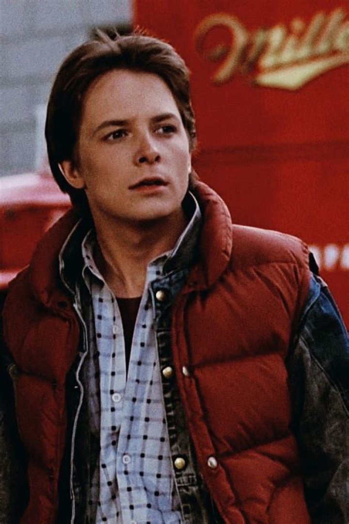 Michael as Marty McFly in the classic time-travel adventure