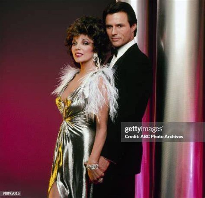 Michael (here alongside Joan Collins) was best known for portraying Dex in the ABC drama Dynasty
