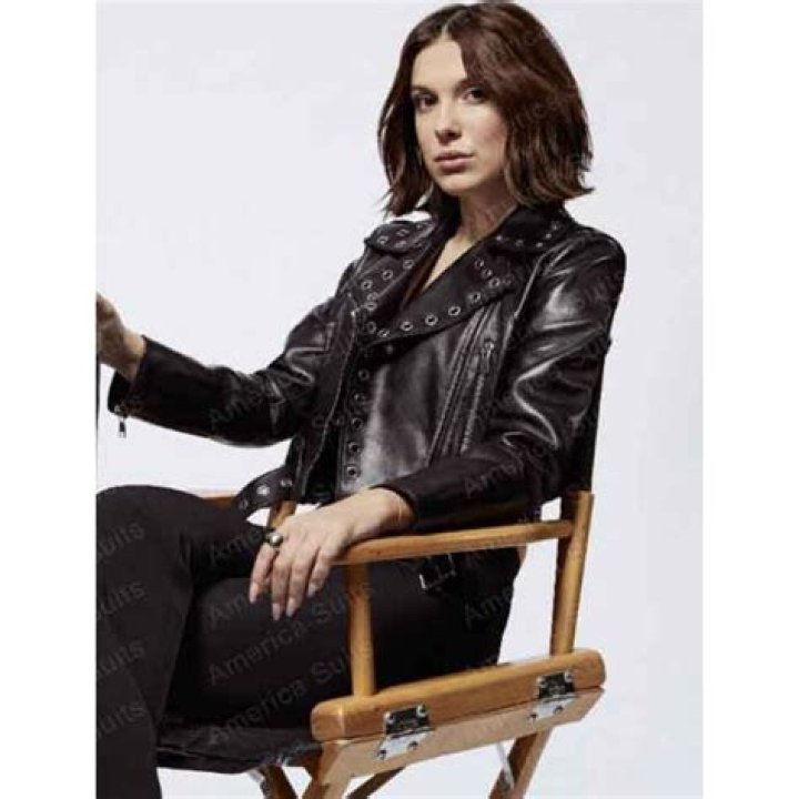 Millie Bobby Brown Cropped Jacket June 27, 2019