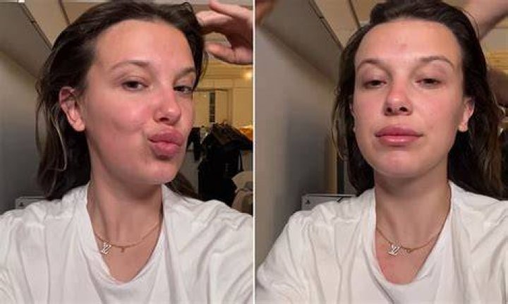 Millie shared this picture after getting engaged to Jake in April