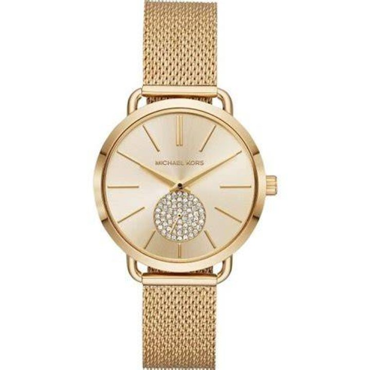 Mini Portia Pavé Gold-Tone Watch