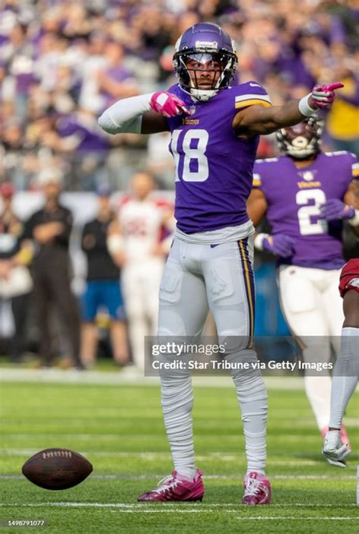 Minnesota Vikings wide receiver Justin Jefferson (pictured) got hurt at the Sunday night game against the Kansas City Chiefs
