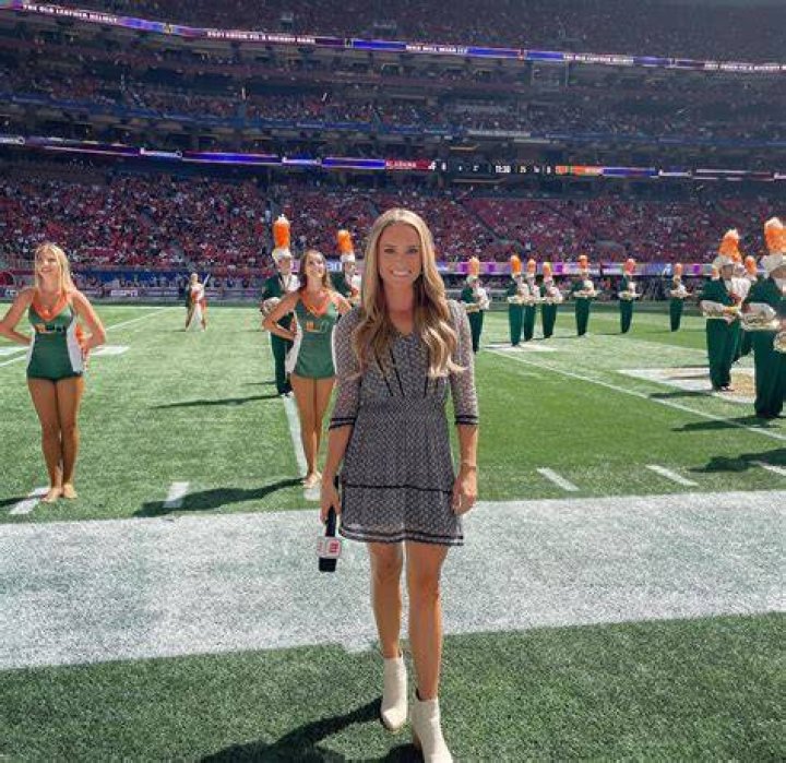 Molly McGrath works as an ESPN sideline analyst