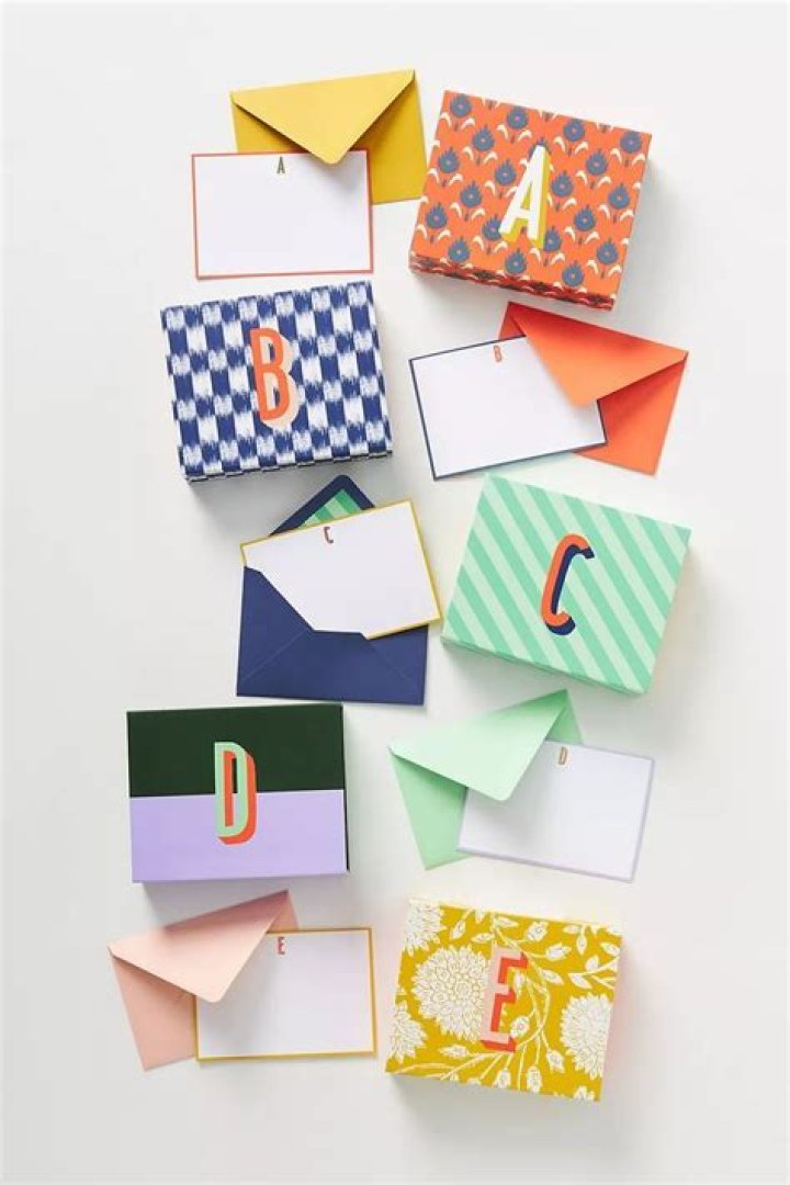 Monogram Boxed Note Card Set
