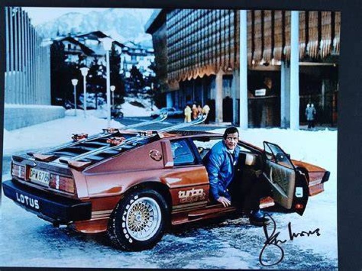 Moore and his Lotus in For Your Eyes Only (1981)