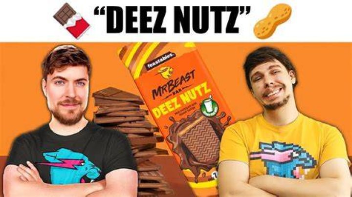MrBeast announced the Deez Nutz chocolate bar in an X video on February 14