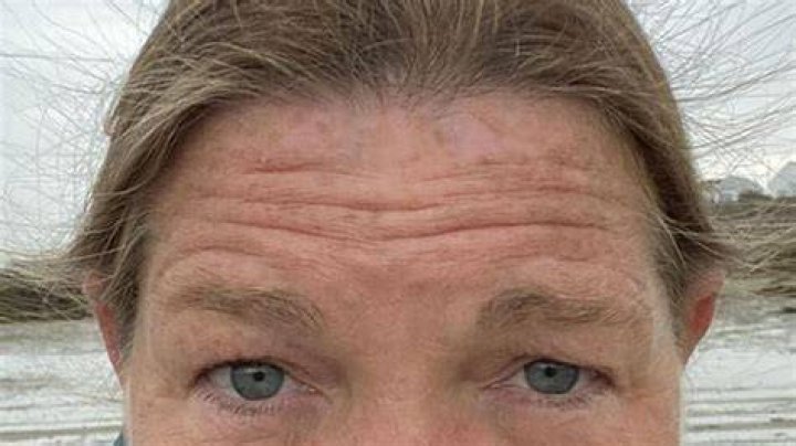 Natalie Stevens shared the selfie showing her hair suddenly standing on end