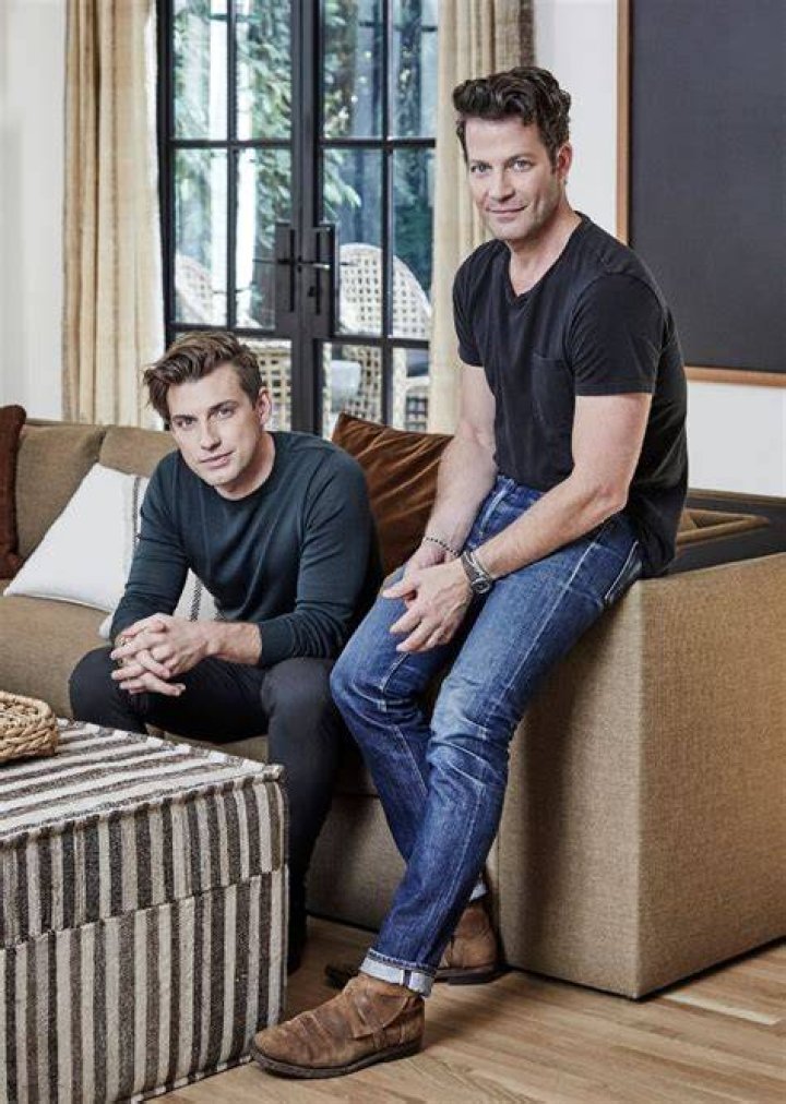 Nate Berkus (L) and Jeremiah Brent are seen at Jeremiah Brent&rsquo;s Book The Space That Keeps You&rdquo;Launch Party on March 2, 2024, in Montecito, California