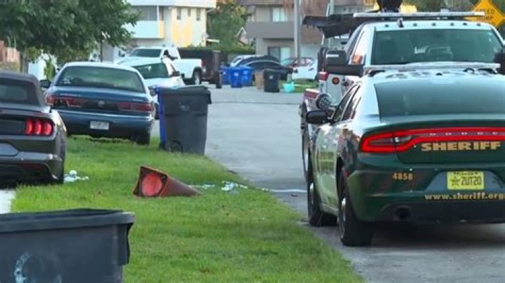 Neighbors say they heard about a dozen shots fired