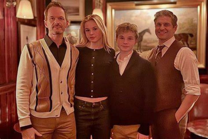 Neil Patrick Harris and 14-year-old cancer survivor Luke Weber at Cycle for Survival at Equinox Bryant Park March 13.