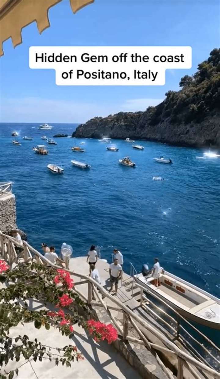 Nerano in Italy has been described as one of the "most beautiful beaches" by holidaymakers