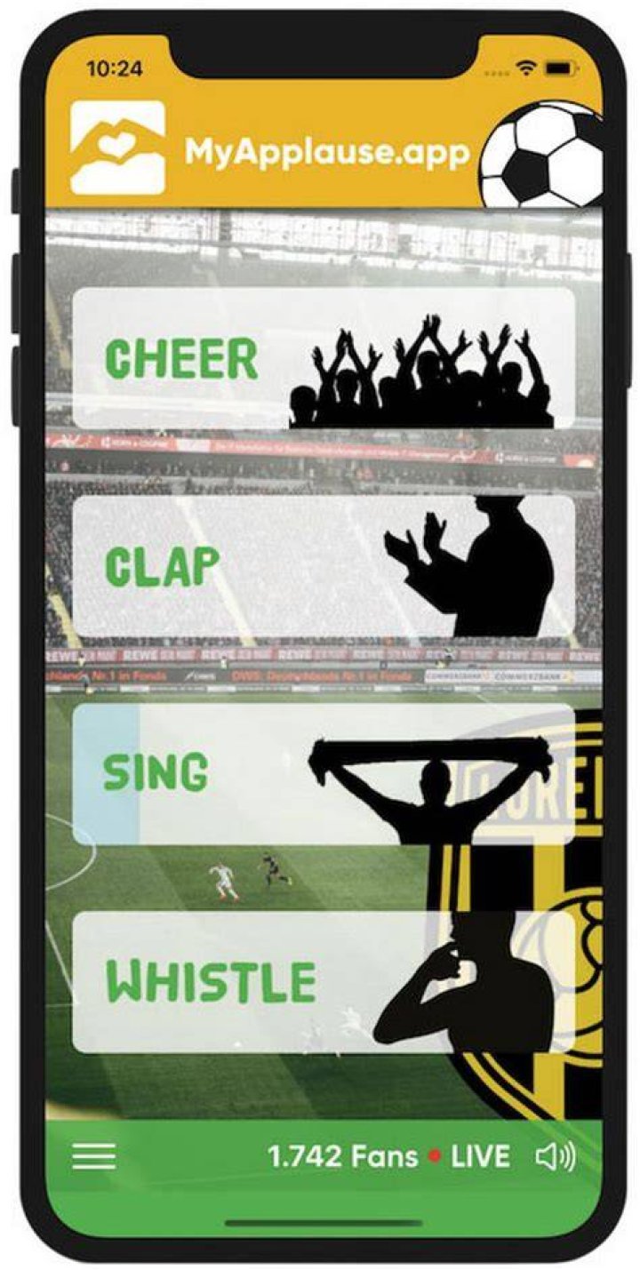 New app MyApplause allows fans to combine to create crowd noise from their homes to be piped into stadiums