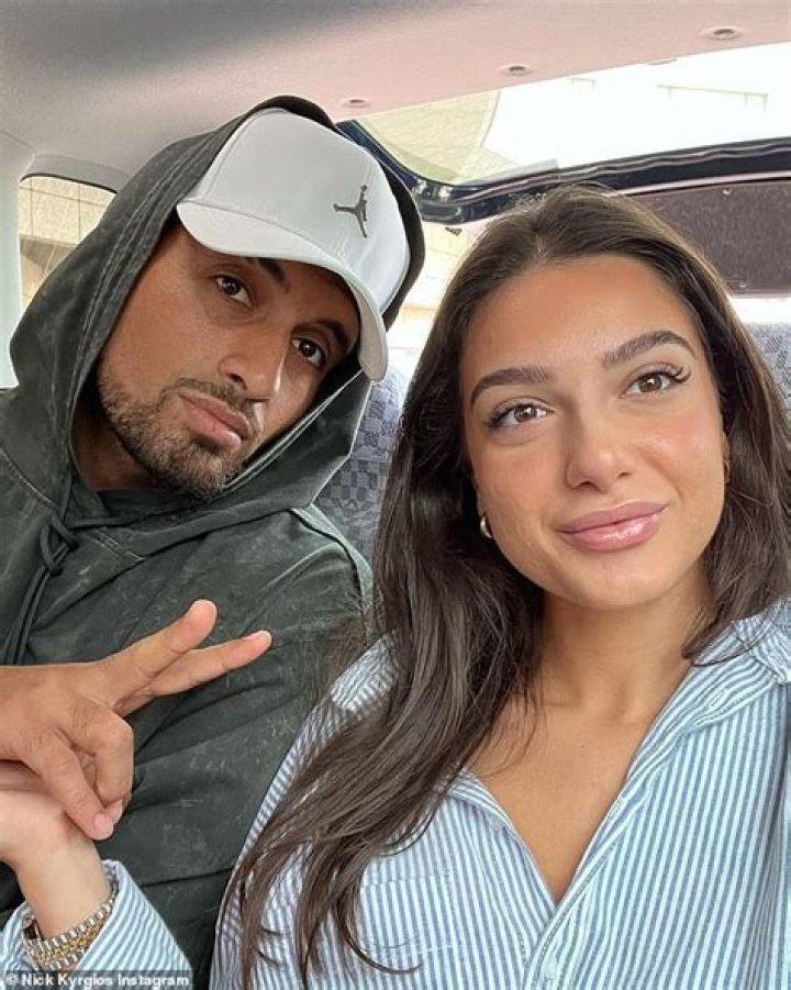 Nick Kyrgios with girlfriend Costeen Hatzi