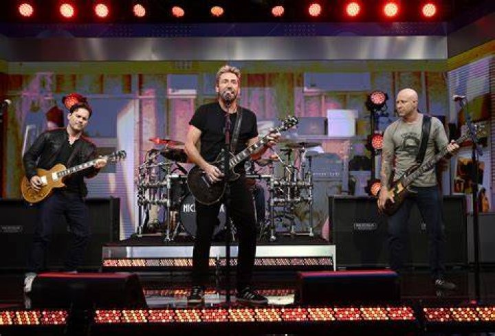 Nickelback performing on Good Morning America on March 17, 2023