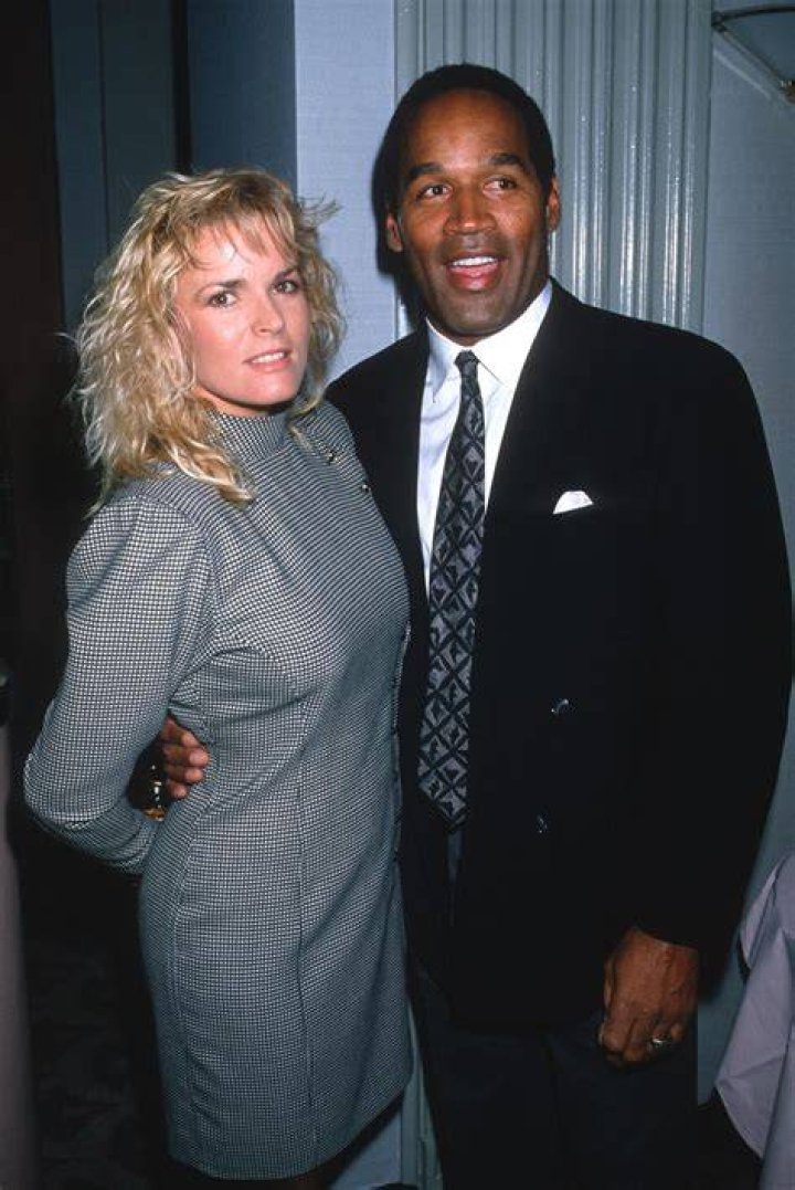  Nicole Brown Simpson pictured with ex-husband OJ Simpson