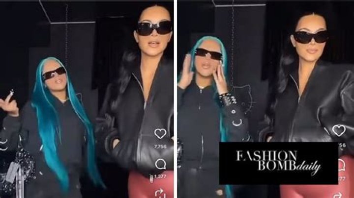 North West posted a TikTok over the weekend featuring her mom Kim's mansion