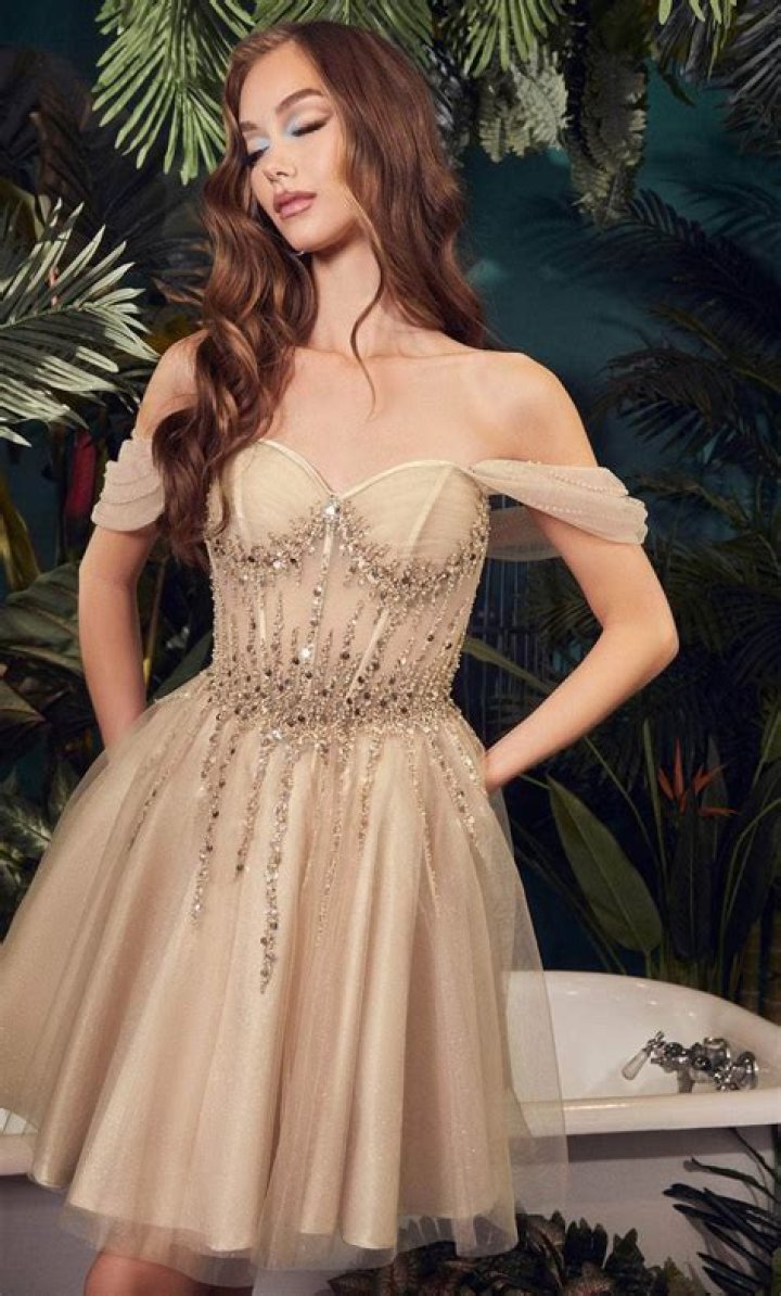 off-the-shoulder corset dress