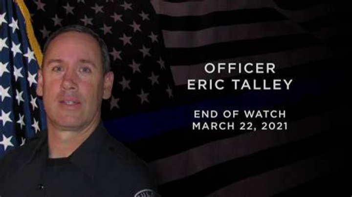 Officer Eric Talley, 51, died following the shooting