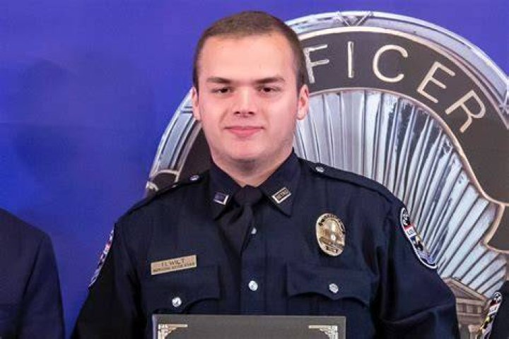 Officer Nickolas Wilt (M) was injured during the Old National Bank shooting