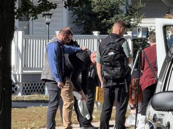 Officers remain at the scene in Bristol