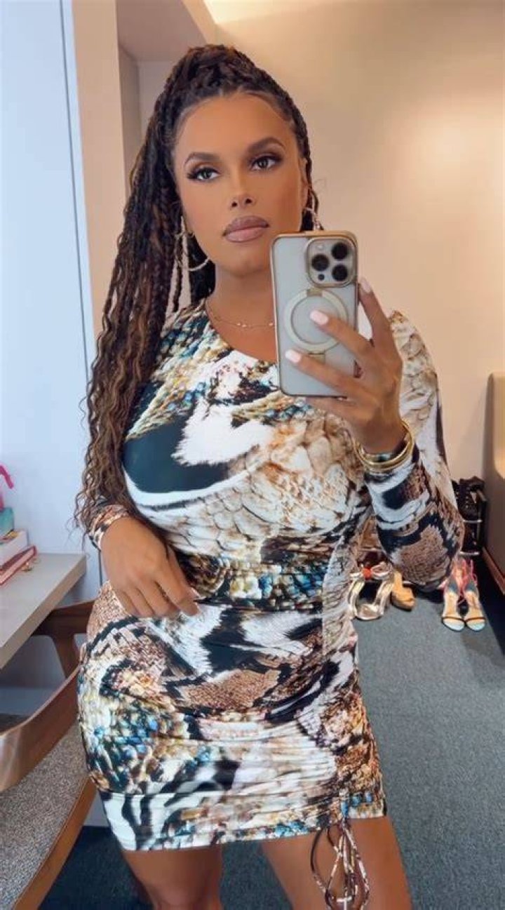 On Instagram, Joy Taylor showed off a racy outfit that she wore during her South Africa vacation