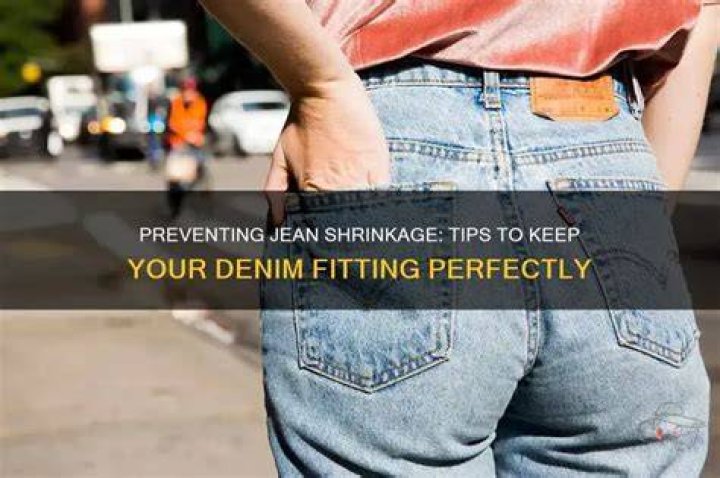 One jean-shrinking method involves wearing your jeans in a hot bath