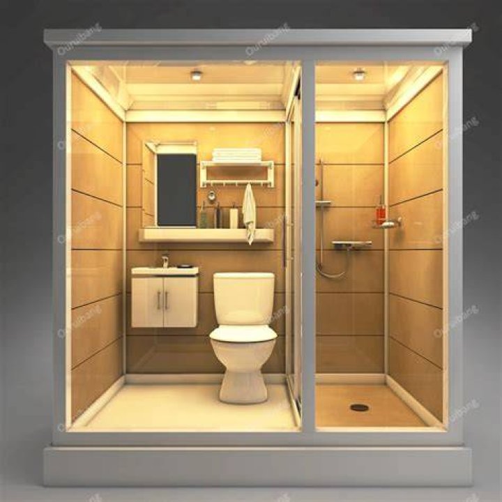 One of the bathrooms at Scott Disick's new bachelor pad