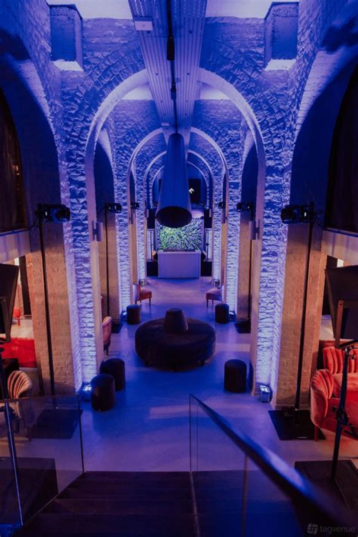 One of the vaults on the bottom floor was converted into a bar