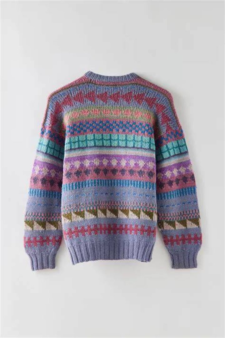 patterned sweater